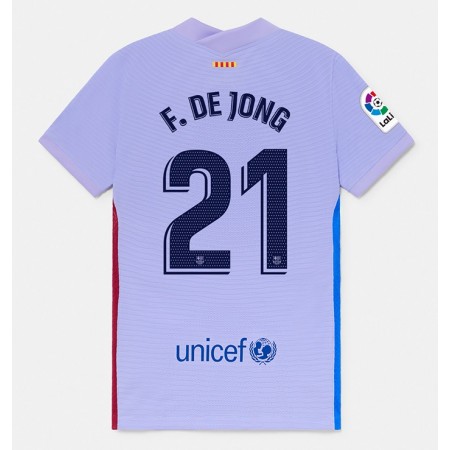 Billiga Fotbollströjor FC Barcelona F.De Jong 21 Borta tröja 2021/22 Kortärmad